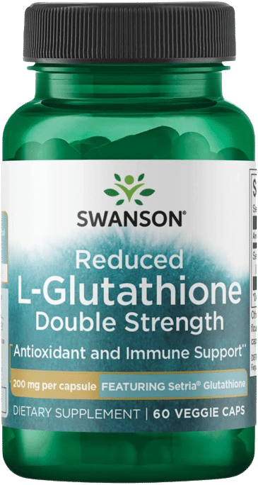 Swanson Reduced Glutathione Double Strength 60 vcaps kaina akcija