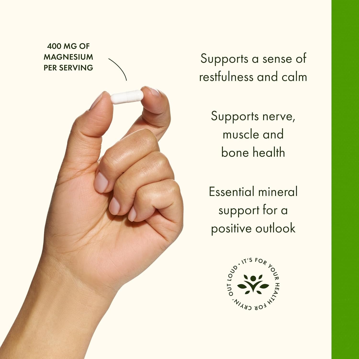 Swanson Triple magnesium benefits banner capsule