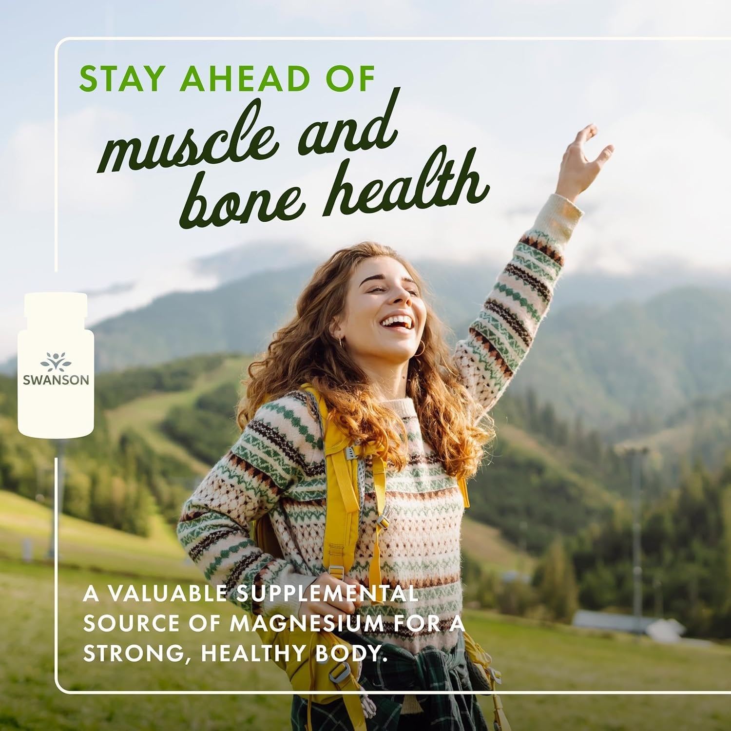 Swanson Triple magnesium benefits banner nature