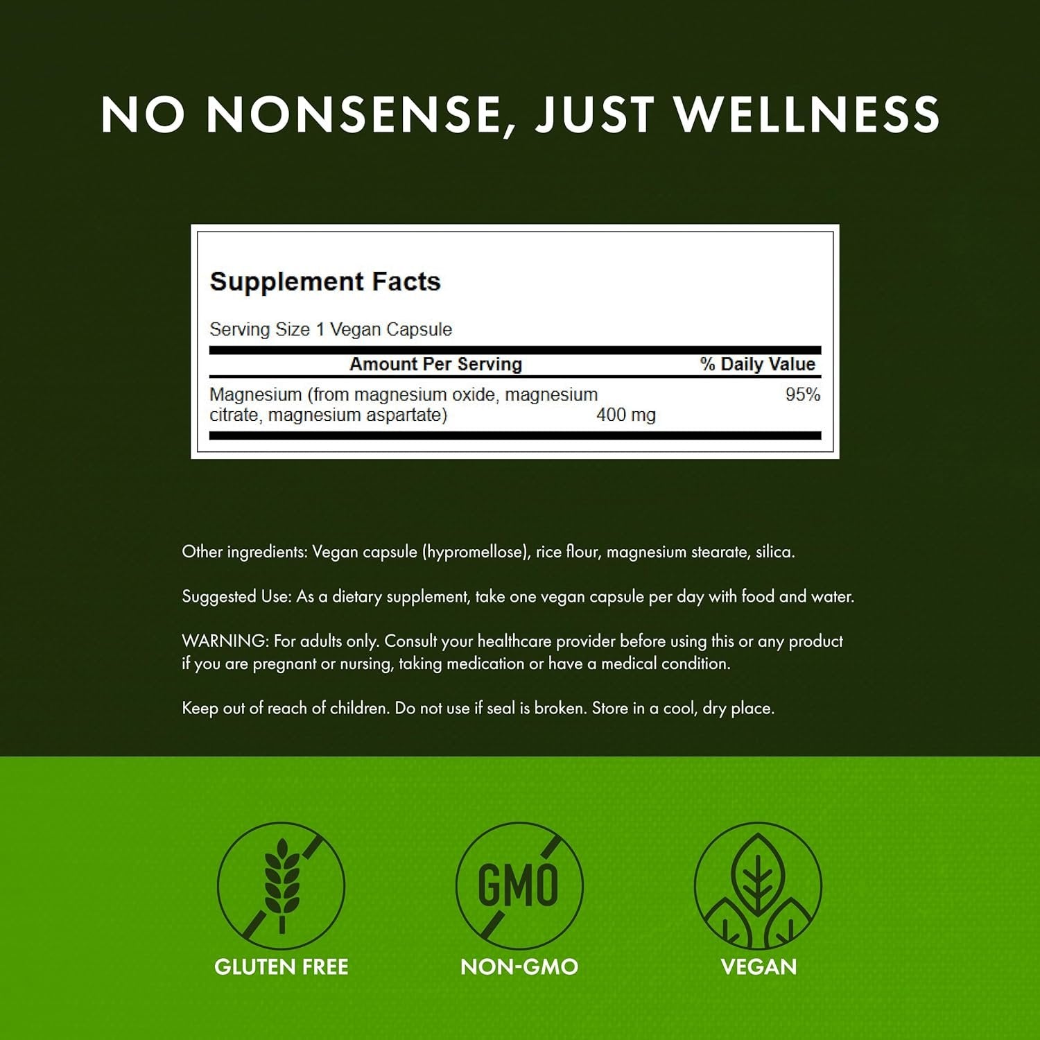 Swanson Triple magnesium benefits banner table