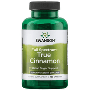Swanson True Cinnamon Full Spectrum - 120 caps kaina