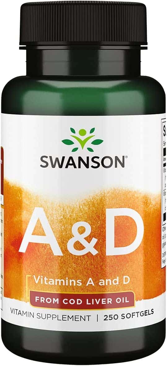 Swanson Vitamins A & D 250 softgels kaina akcija