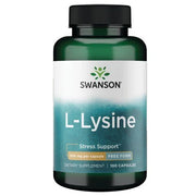Swanson L-Lysine Stress Support 500 mg Free Form – 100 kapsulių