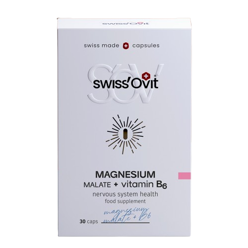 SwissOvit Magnesium_malate vitamin b6 kaina