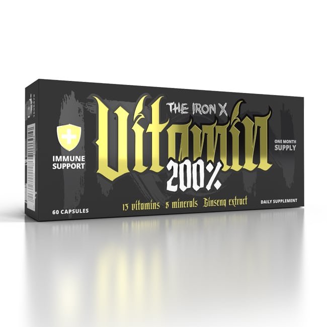 The Iron X Vitamin 200 60caps kaina