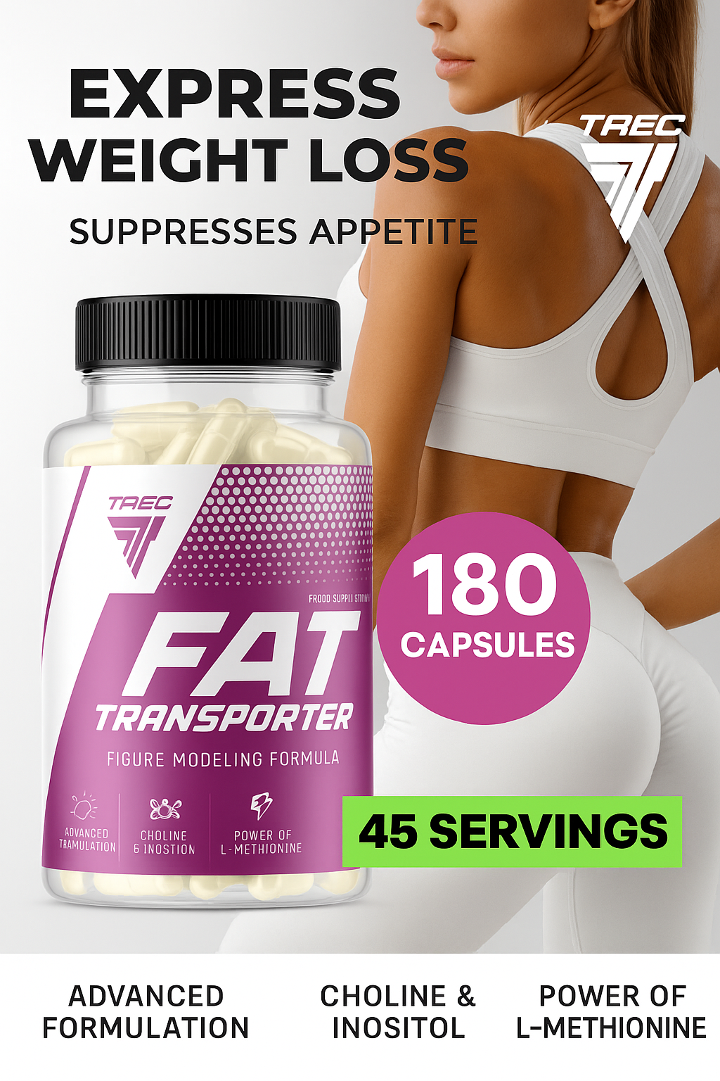 Trec fat transporter 180 caps