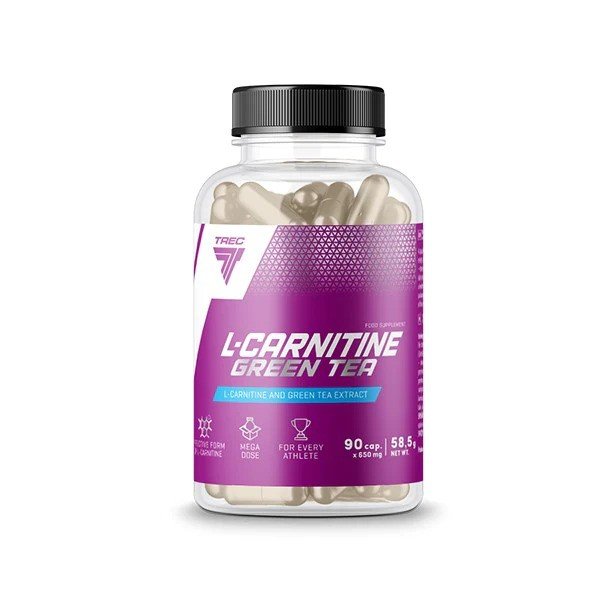 Trec Nutrition L-Carnitine + Green Tea - 90 caps kaina