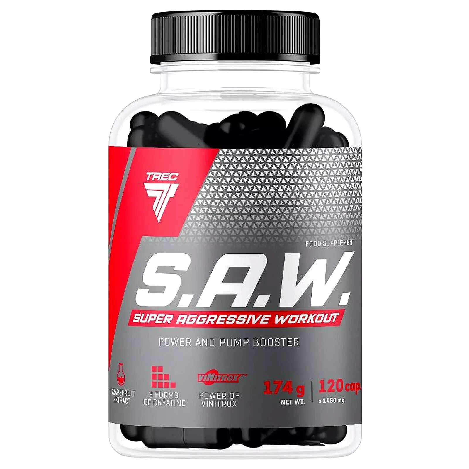 Trec Nutrition SAW 120 kapsulių kaina pirkti