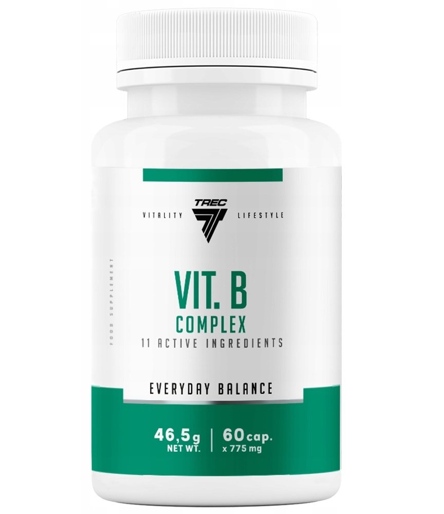 Trec Vitamin B Complex 60 cap. kaina