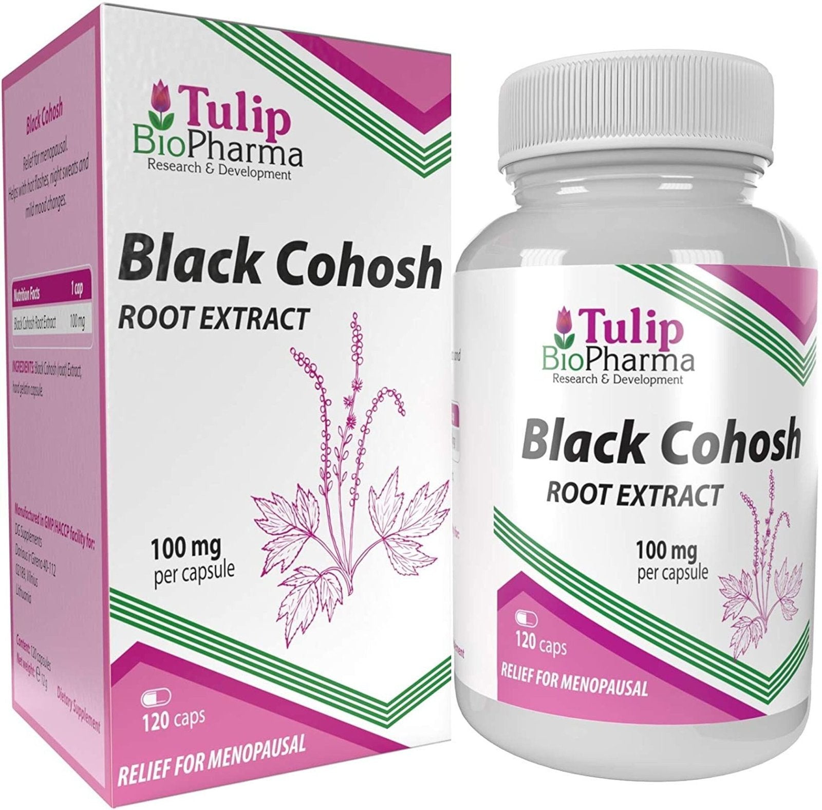 Tulip Biopharma Black Cohosh 100 mg 120 capsules