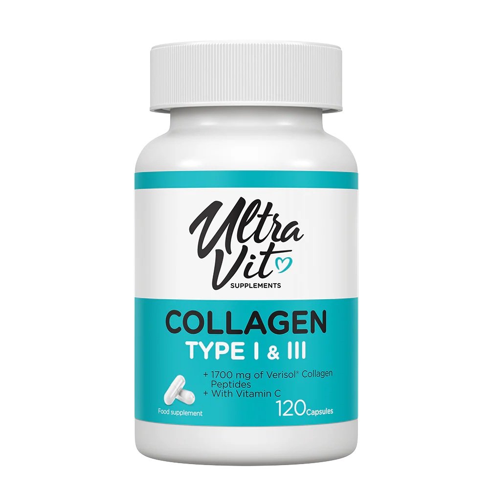 Ultravit Collagen Type I & III 120 caps kaina