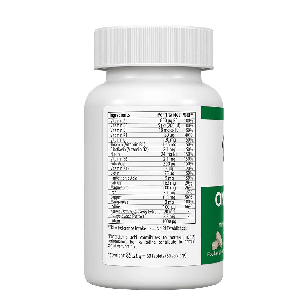 UltraVit OneDaily 50+, 60 caplets sudetis