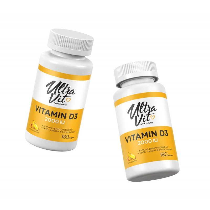 UltraVit Vitamin D3 2000 IU buteliukai