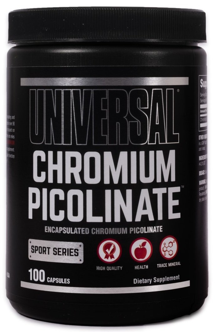 Universal Nutrition Chromium Picolinate, 100 kapsulių kaina