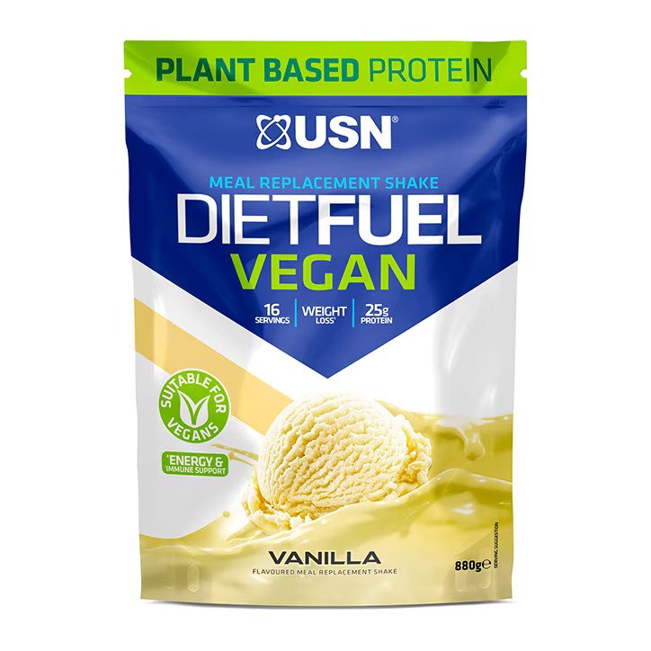 USN Diet Fuel Vegan (880g) vanile akcija