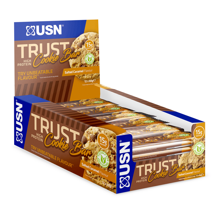 USN Trust Cookie Bar 60g salted caramel