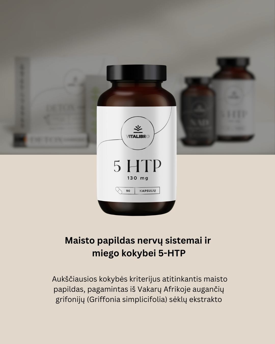 Vitalibro 5-HTP kaina