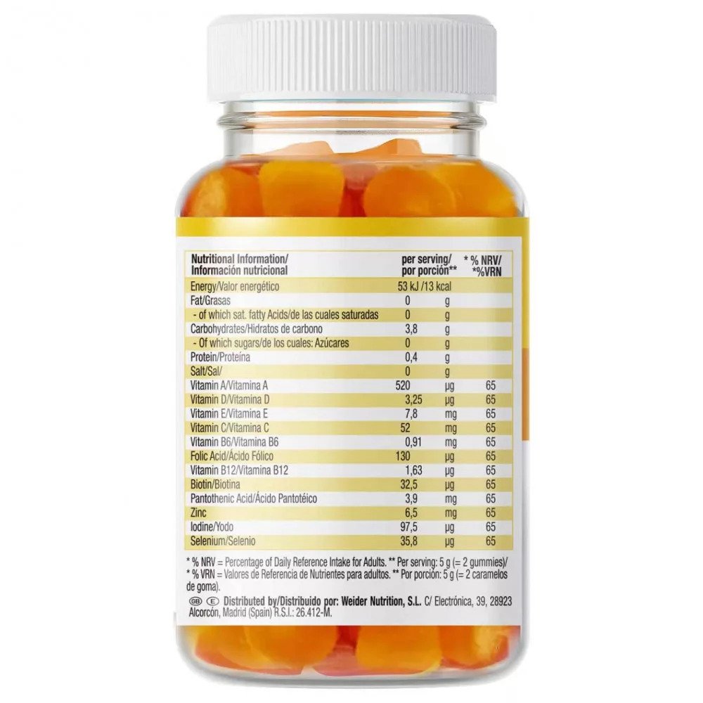 Weider Multivit, Orange Lemon 80 Gummies pigu
