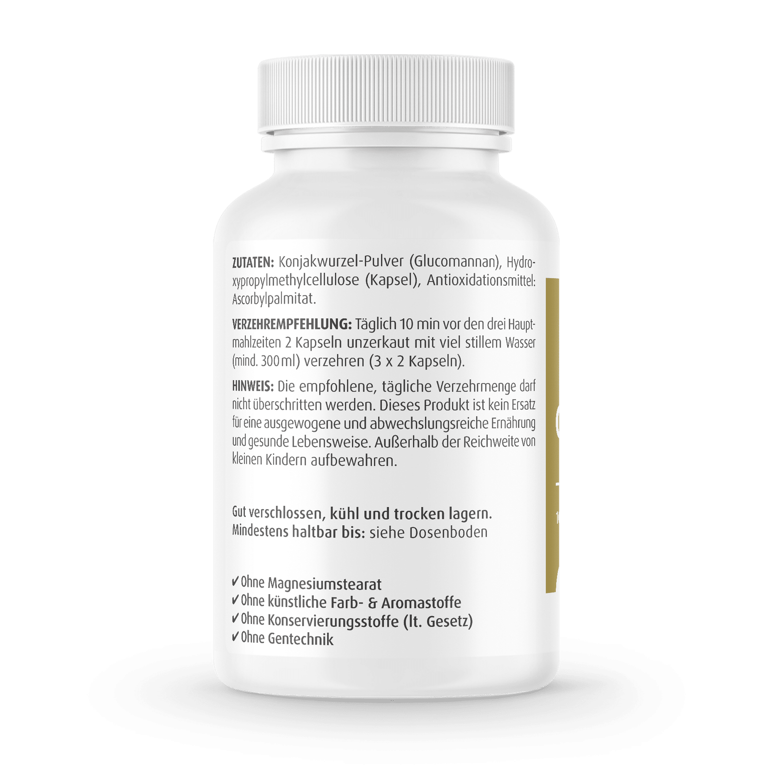 Zein Pharma Glucomannan 500 mg - 90 caps aprasymas