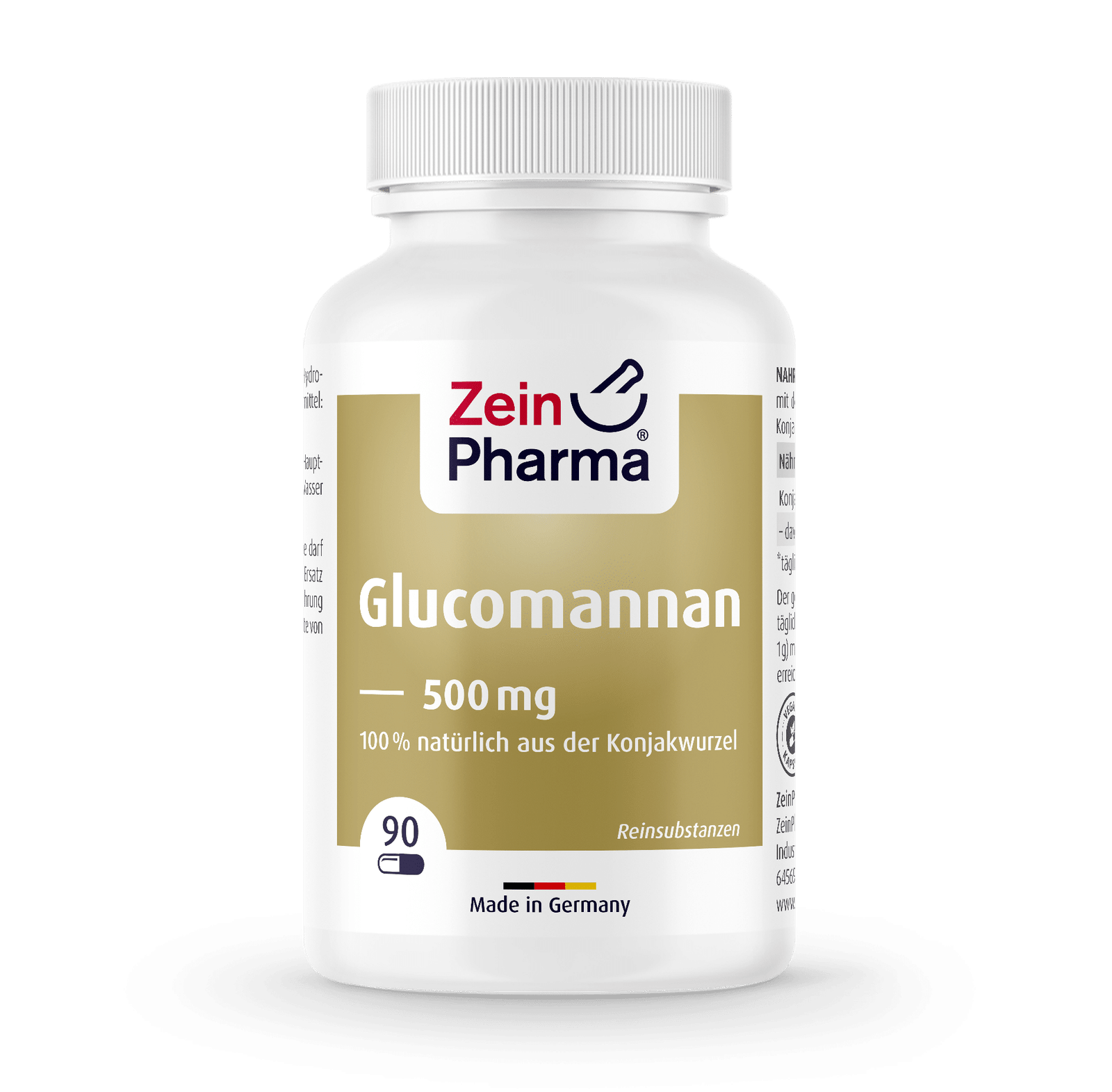 Zein Pharma Glucomannan 500 mg - 90 caps kaina