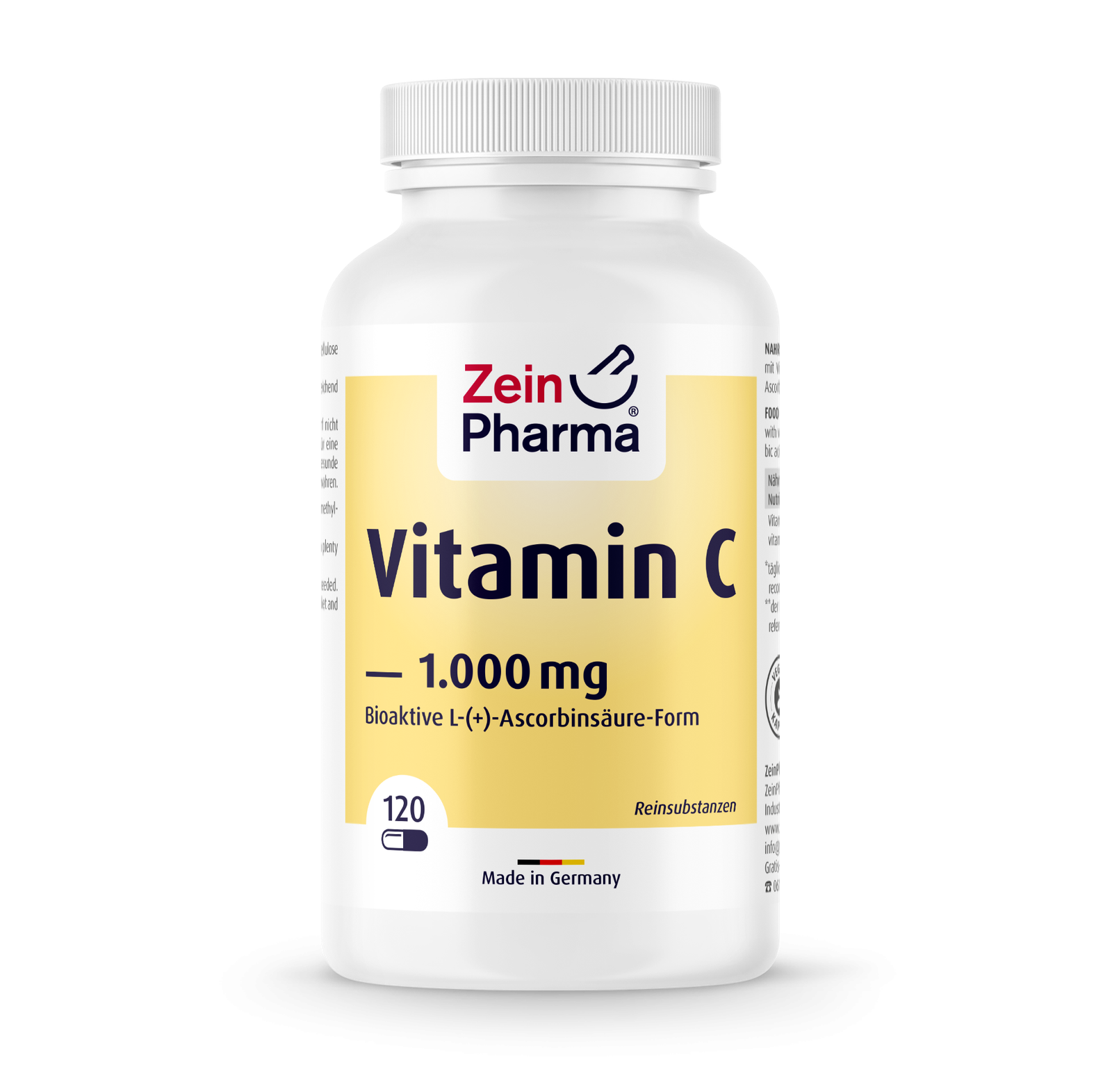 Zein Pharma Vitamin C 1000 mg 120 caps kaina