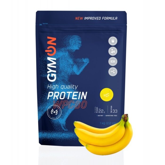 GYM ON Protein WPC 80 1kg | Puikaus skonio išrūgų baltymai