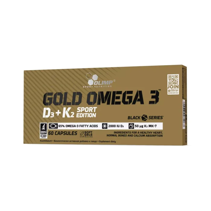 Gold Omega 3 D3 + K2 Sport Edition 60 capsules - Image 2