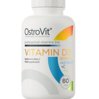 OstroVit Vitamin D3 2000 IU + K2 MK-7 + VC + Zinc 60 caps