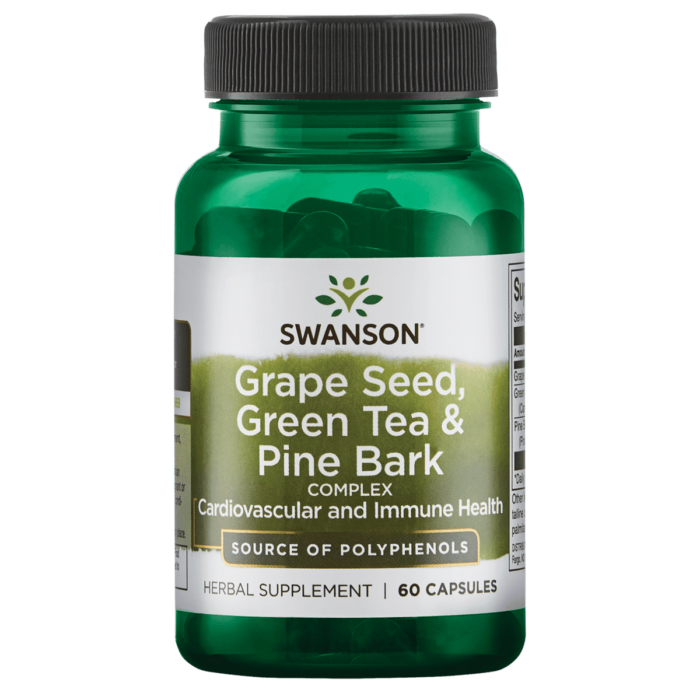 Swanson Grapeseed, Green Tea & Pine Bark 60 caps