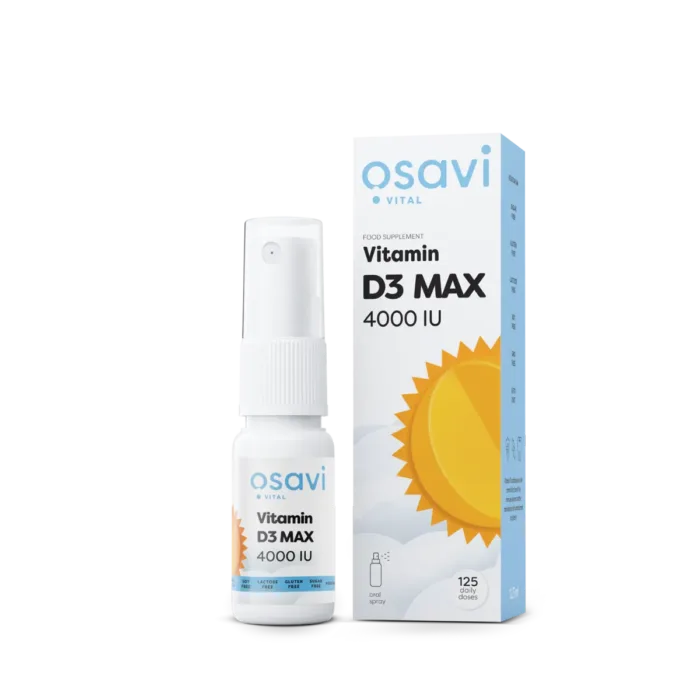 Osavi Vitamin D3 Oral Spray - MAX 4000IU - 12.5 ml.