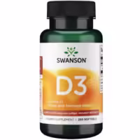Swanson Vitaminas D3 Highest Potency 5,000 IU (125 mcg) 250 Softgels