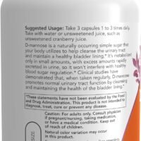 NOW Foods D-Mannozė 500 mg 120 veg. kapsulių - Image 3