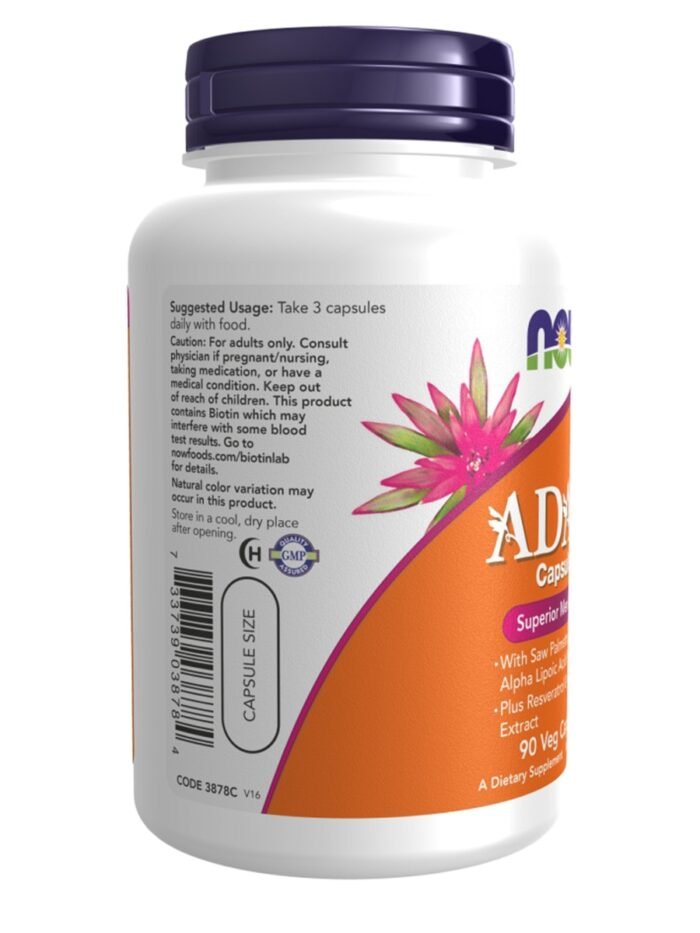 NOW Foods ADAM Multi-Vitamin for Men - 90 vcaps - Image 2
