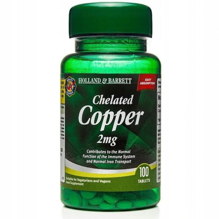 Holland & Barrett Chelated Copper 2mg 100 tablets