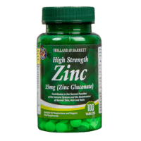 Holland & Barrett High Strenght Zinc Gluconate 15mg 100 - 250 tabs | Cinko Gliukonatas