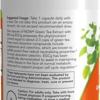NOW Foods EGCg Green Tea Extract 400mg 90 vcaps - Image 3