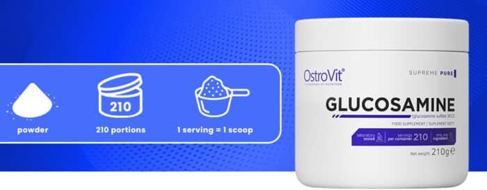 OstroVit 100% GLUCOSAMINE 210g pure - Image 3