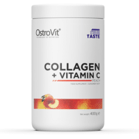 OstroVit Collagen + Vitamin C 400 g Hidrolizuotas Jautienos Kolagenas su vitaminu C - Image 6
