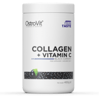 OstroVit Collagen + Vitamin C 400 g Hidrolizuotas Jautienos Kolagenas su vitaminu C - Image 2