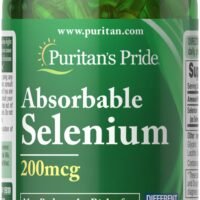 Puritan's Pride Absorbable Selenium 200 mcg-100 Softgels | Selenas