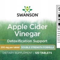 Swanson Apple Cider Vinegar 200mg 120 tabs - Image 2