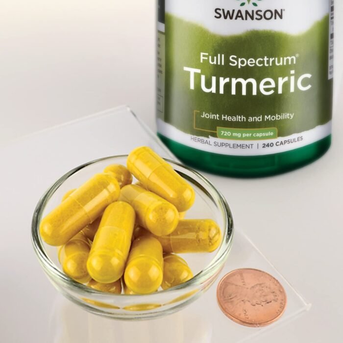 Swanson Full Spectrum Turmeric 720mg 100 capsules - Image 3