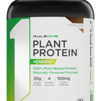 Rule One Plant Protein + Energy, Cold Brew Coffee - 20 servings