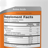 2x NOW Foods Gaba Chewable with Taurine, Inositol and L-Theanine - 90 chewables - Image 2