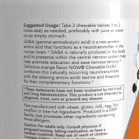 2x NOW Foods Gaba Chewable with Taurine, Inositol and L-Theanine - 90 chewables - Image 3