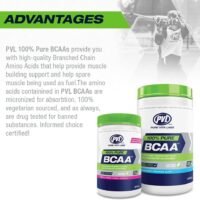 PVL Essentials 100% Pure BCAA - 315 grams Pineapple - Image 3