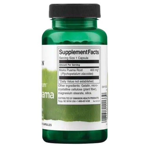 Swanson Full Spectrum Muira Puama Sexual Health 400mg 90 caps