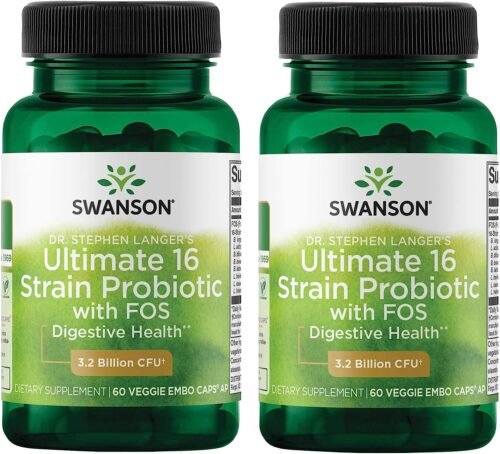 Swanson Ultimate 16 Strain Probiotic 60 caps.