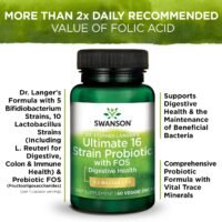 2x Swanson Ultimate 16 Strain Probiotic 60 caps. - Image 3