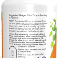 NOW Foods Goldenseal Root, 500mg - 50 vcaps - Image 3